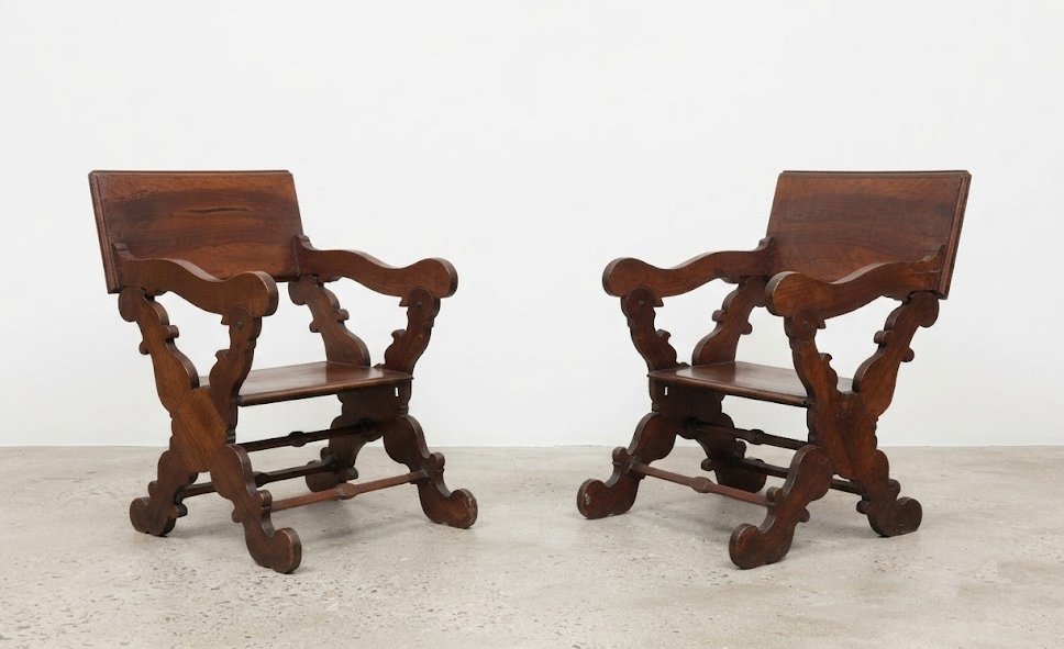 Coppia poltrone-inginocchiatoio, Toscana, '600
