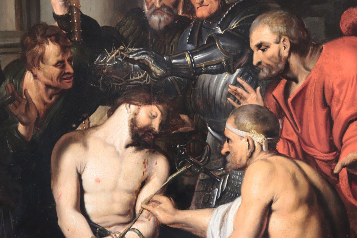 Pittore Fiammingo: “Cristo incoronato di spine” fine ‘600-photo-3