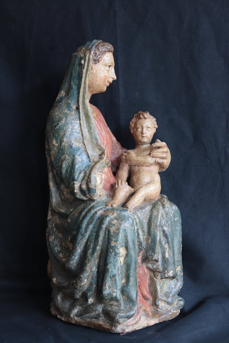 Scultura: Madonna con Bambino, Siena, '400-photo-3