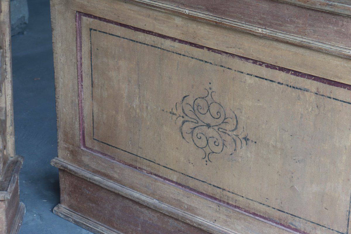 2 balaustre in legno laccato, Inizio 800-photo-4