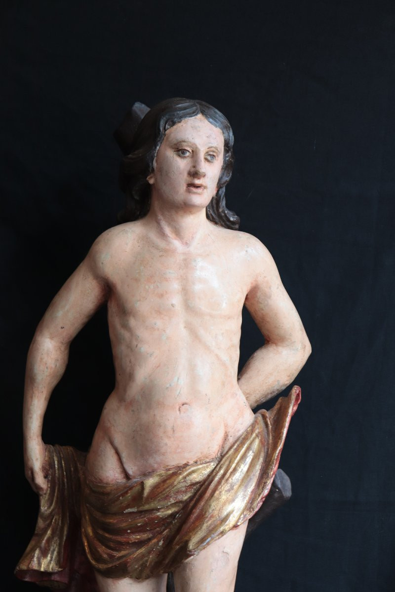 Scultura lignea: San Sebastiano, Italia, '700-photo-2