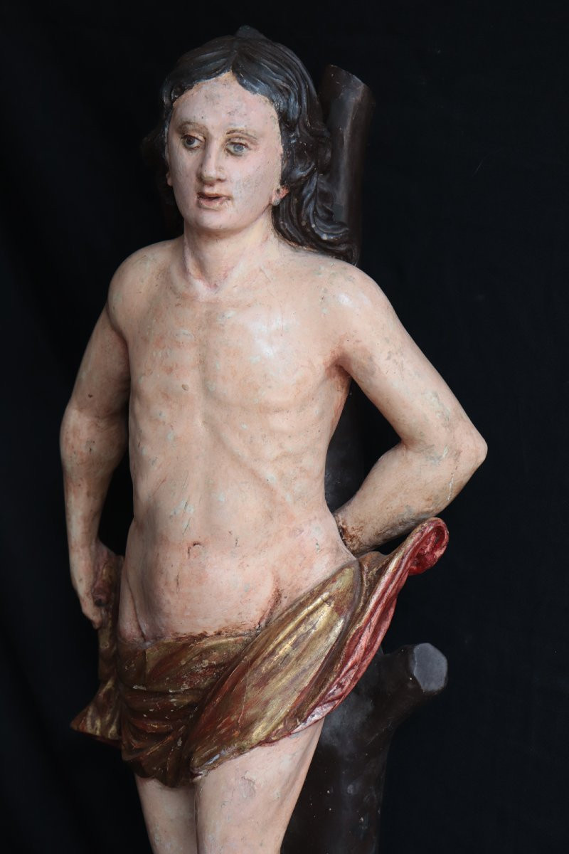 Scultura lignea: San Sebastiano, Italia, '700-photo-3