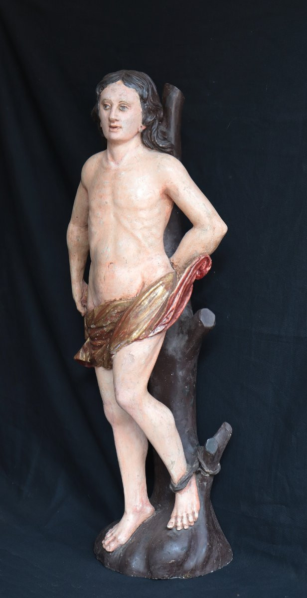 Scultura lignea: San Sebastiano, Italia, '700-photo-1