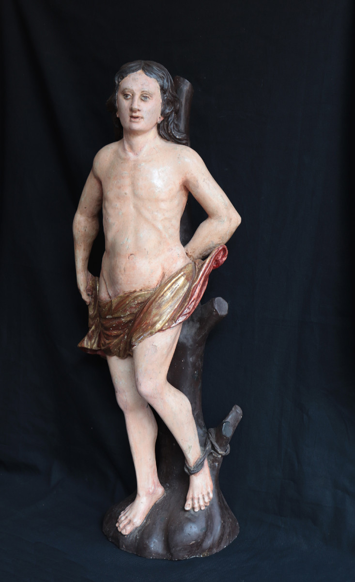 Scultura lignea: San Sebastiano, Italia, '700