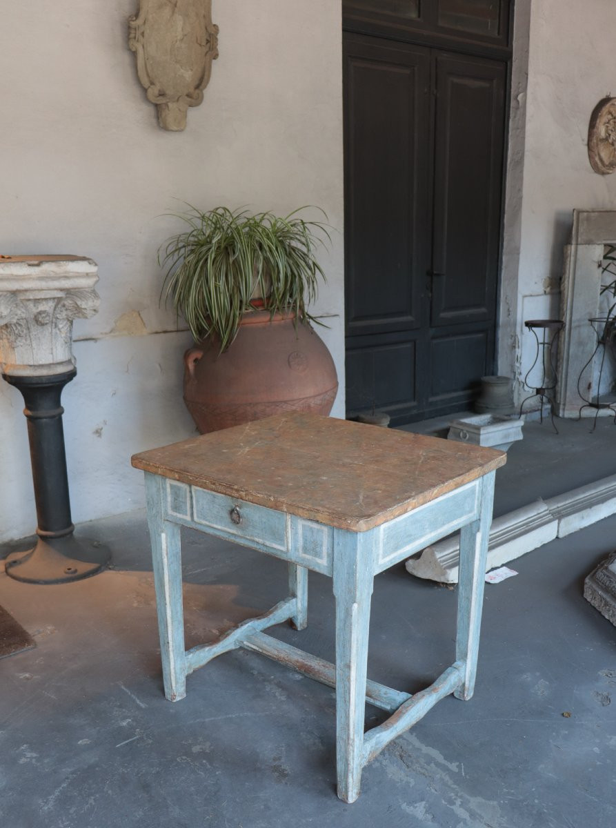 Tavolo - scrivania laccato, Toscana, fine '700-photo-2