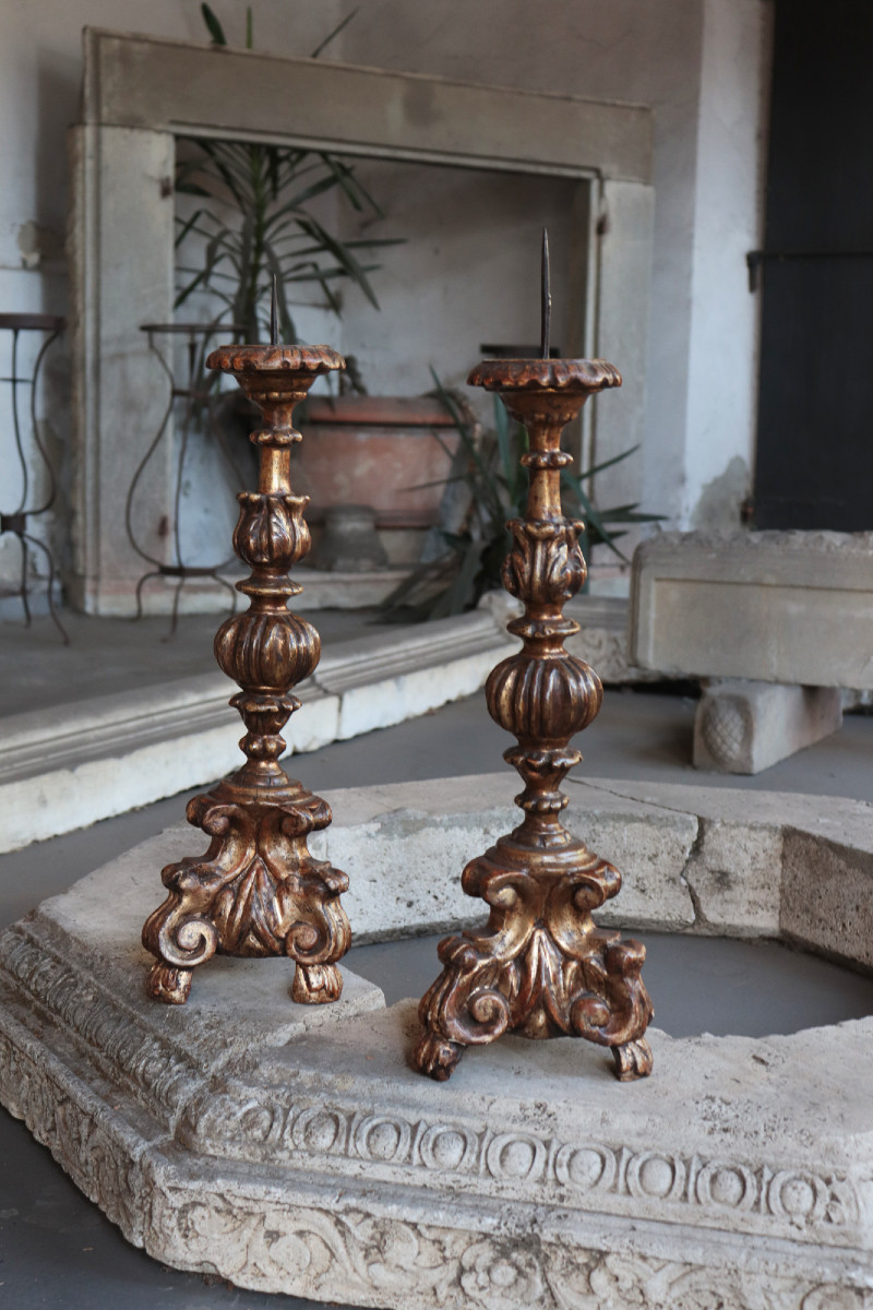 Coppia di candelieri, Toscana, fine '600