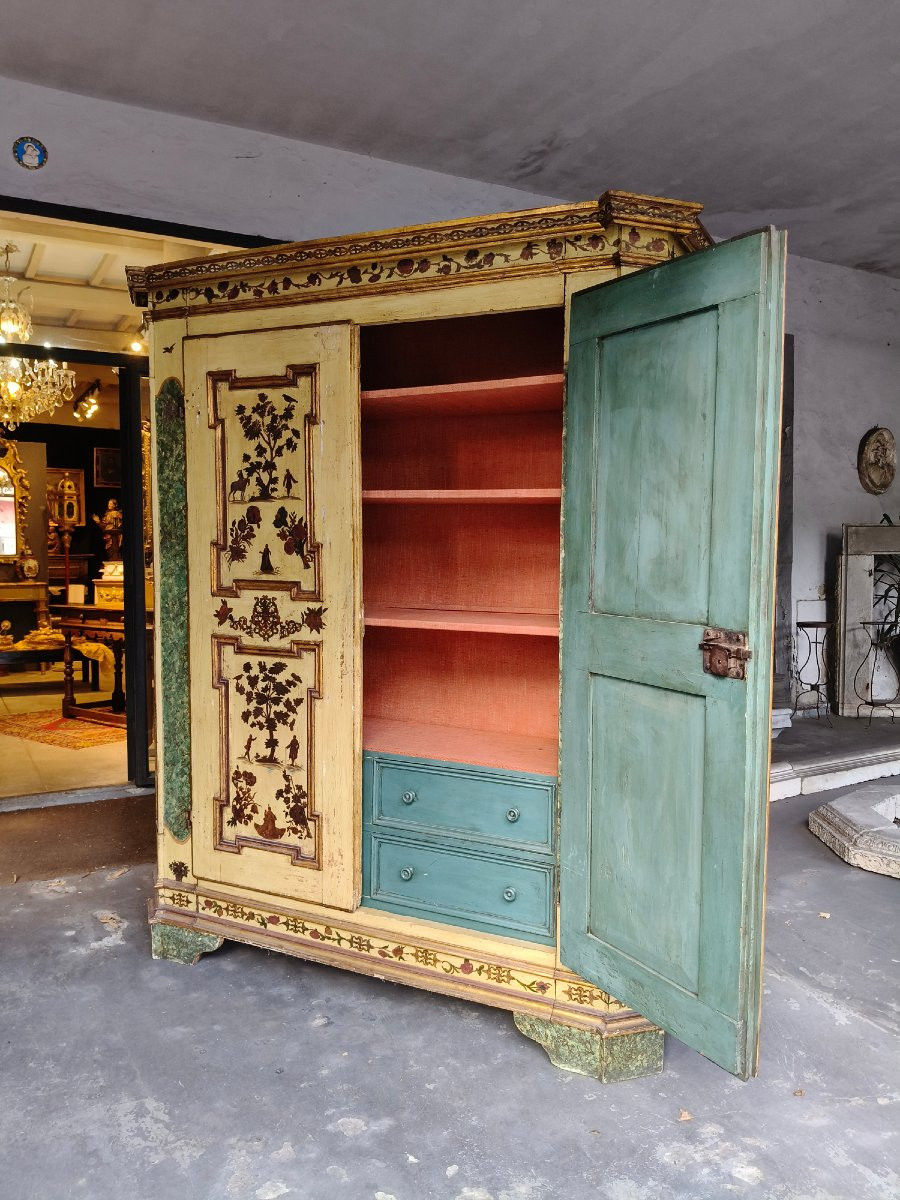 Armadio-stipo Laccato Arte Povera, Marche, '700-photo-2