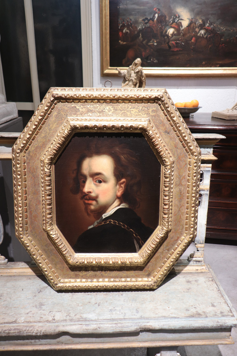 Dipinto antico: Ritratto, Scuola Fiamminga, '600