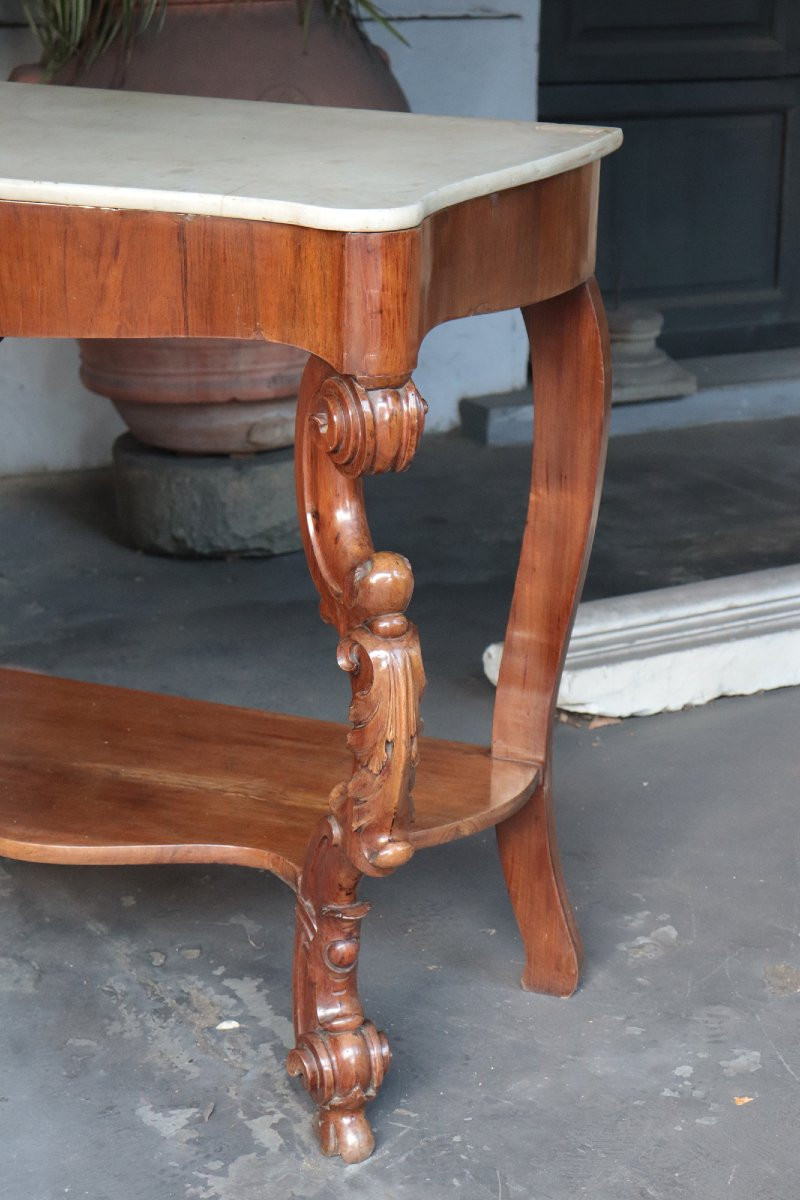 Consolle in noce, Toscana, '800-photo-3