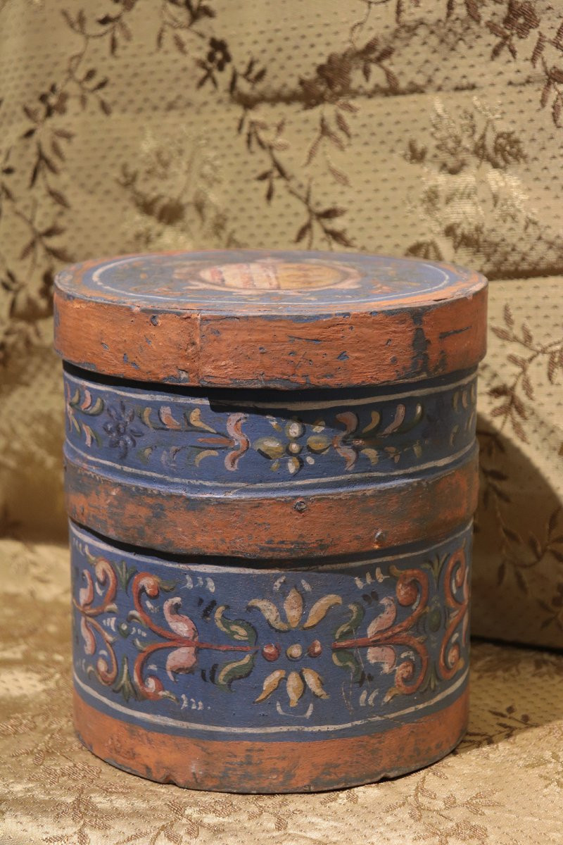 Cofanetto laccato con stemma, Toscana, fine '600 H20CM-photo-4