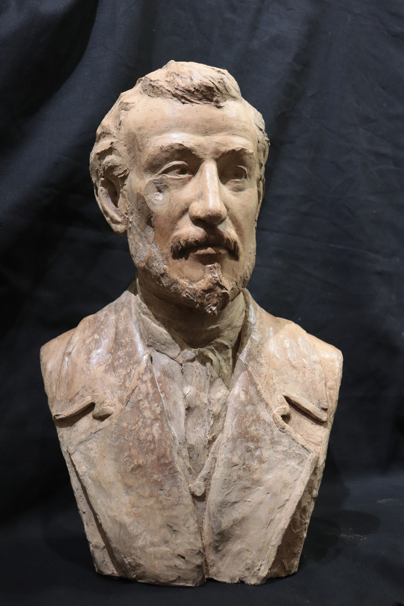 Giuseppe Di Ciolo (Lucca fine'800) - Busto terracotta