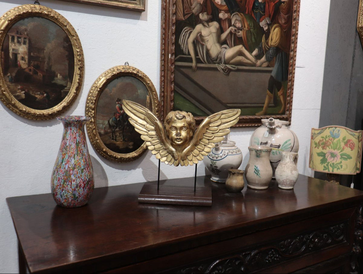 Scultura Angioletto Dorato, Toscana, '700-photo-2