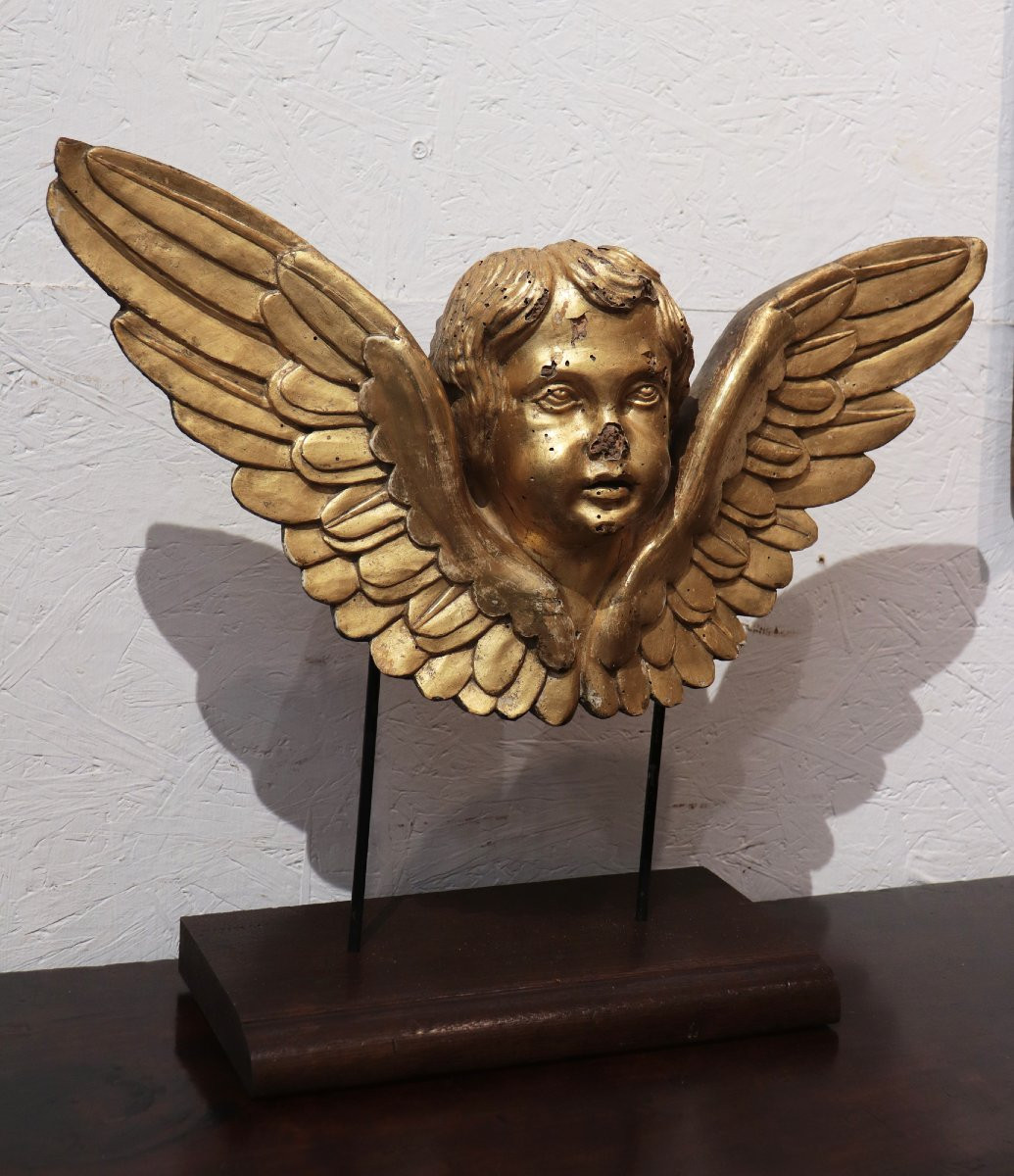 Scultura Angioletto Dorato, Toscana, '700-photo-4