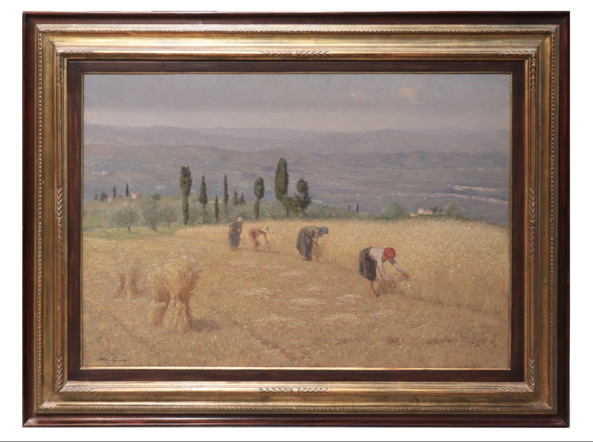 Alberto Cecconi (Firenze 1897-1971) - Coppia di Paesaggi-photo-3