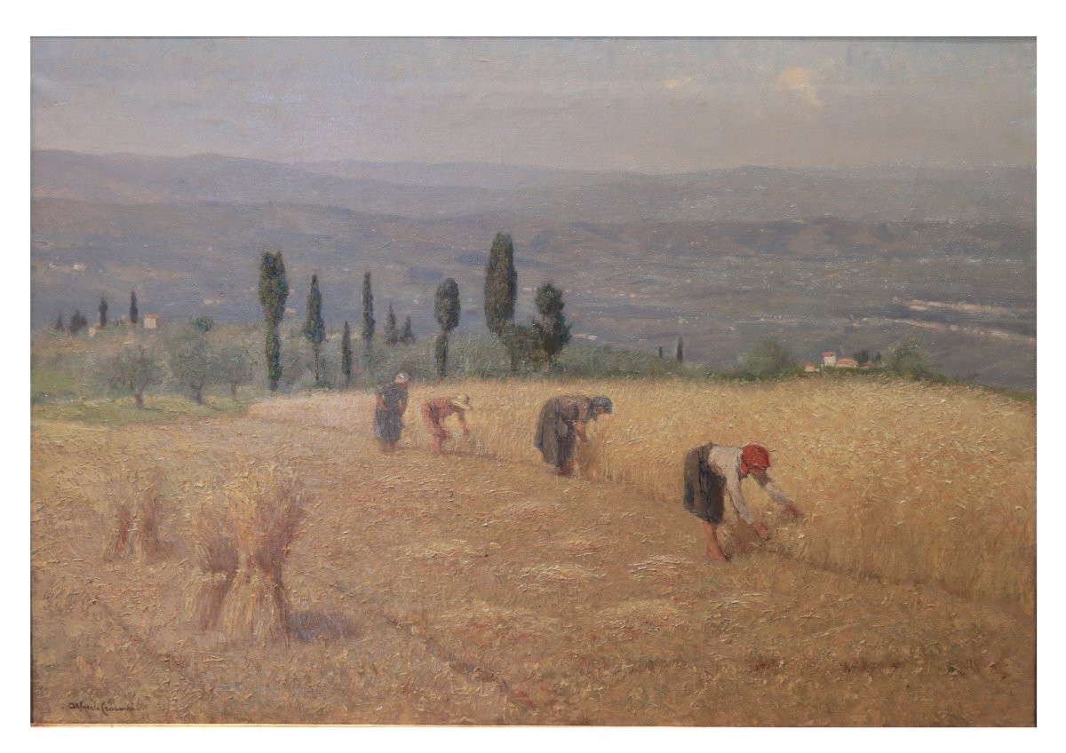 Alberto Cecconi (Firenze 1897-1971) - Coppia di Paesaggi-photo-1