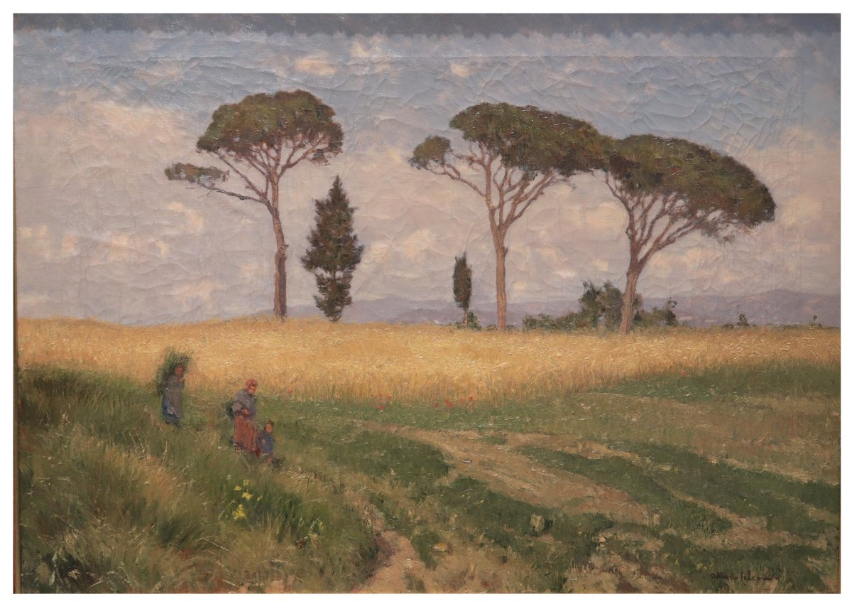 Alberto Cecconi (Firenze 1897-1971) - Coppia di Paesaggi-photo-2