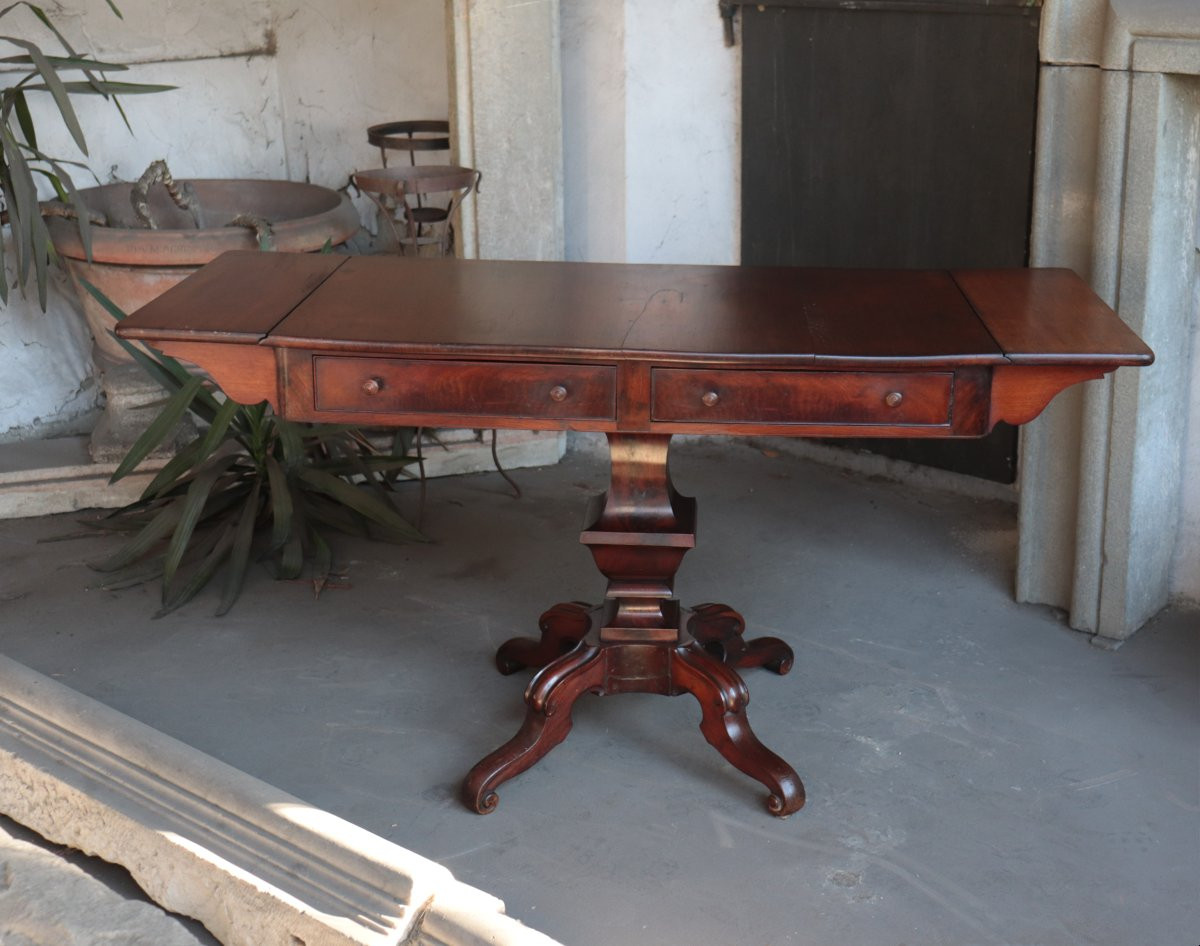 Scrittoio da centro Inglese, '800-photo-4
