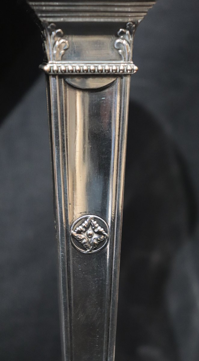 Coppia candelieri argentati, '800-photo-2