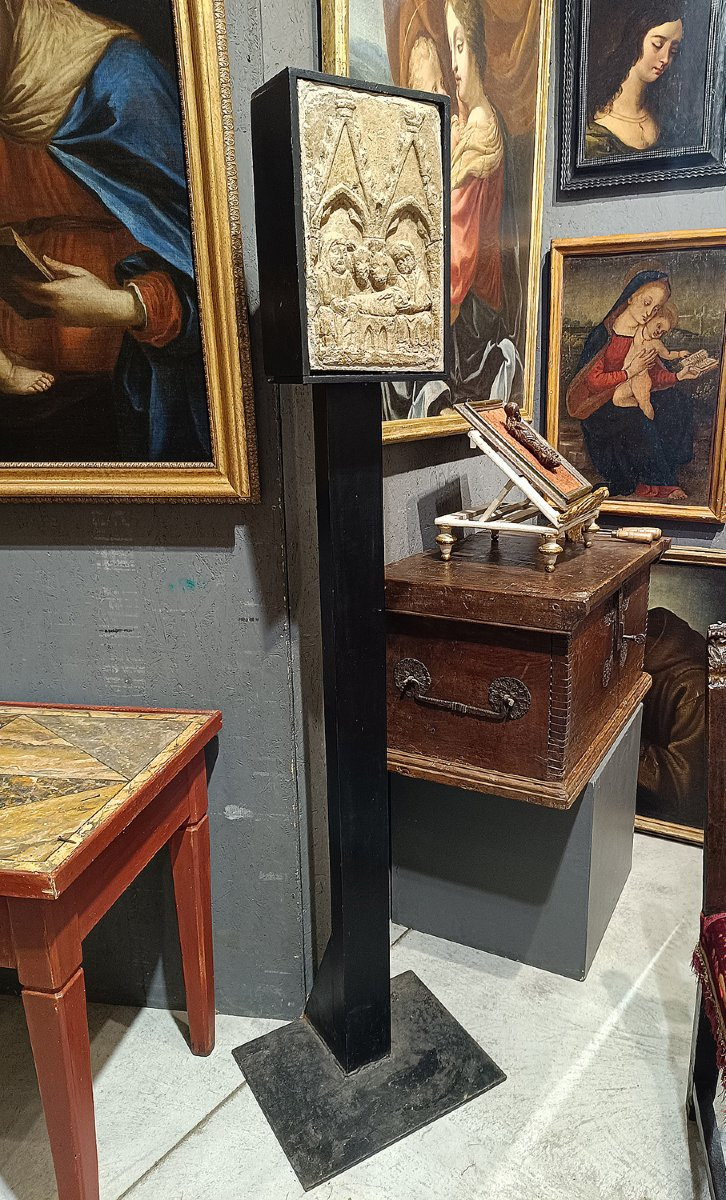 Bassorilievo in pietra, Natività fine '300-photo-2