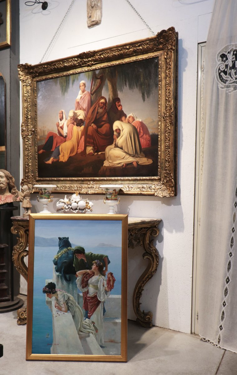 Dipinto Scena Galante, '900-photo-4