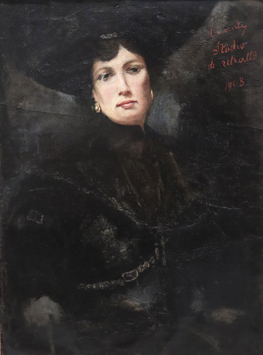 Cesare Laurenti ( 1854 – 1936)- Studio di Ritratto-photo-3