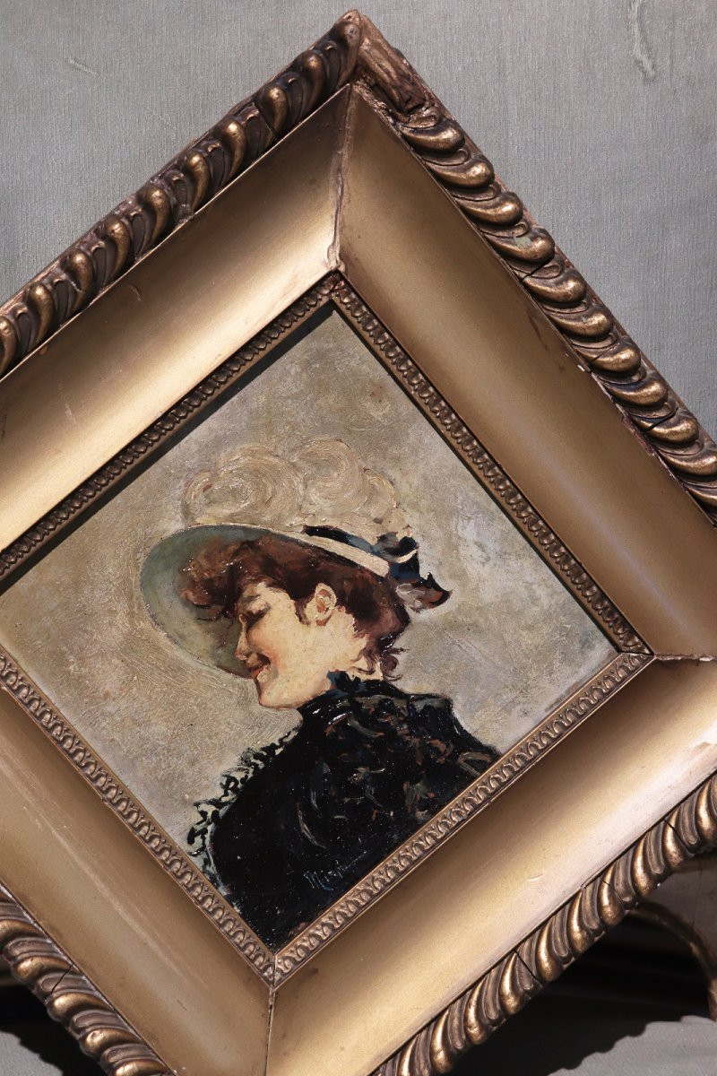 Dipinto: Ritratto di donna, fine '800-photo-2