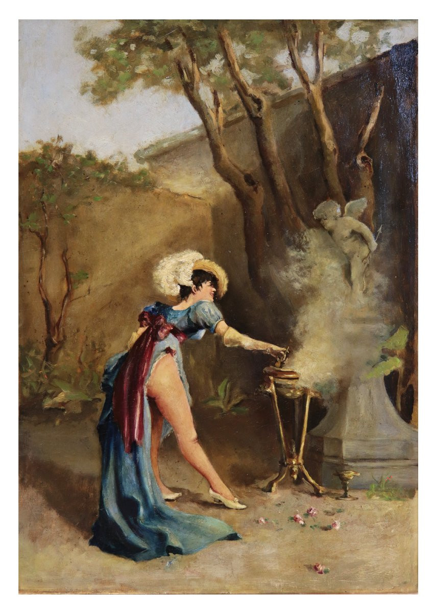 Dipinto: Donna in Costume, '800-photo-2