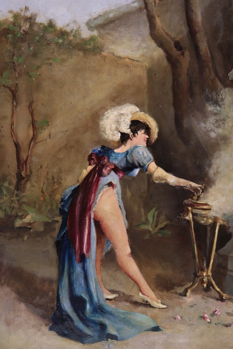 Dipinto: Donna in Costume, '800-photo-3