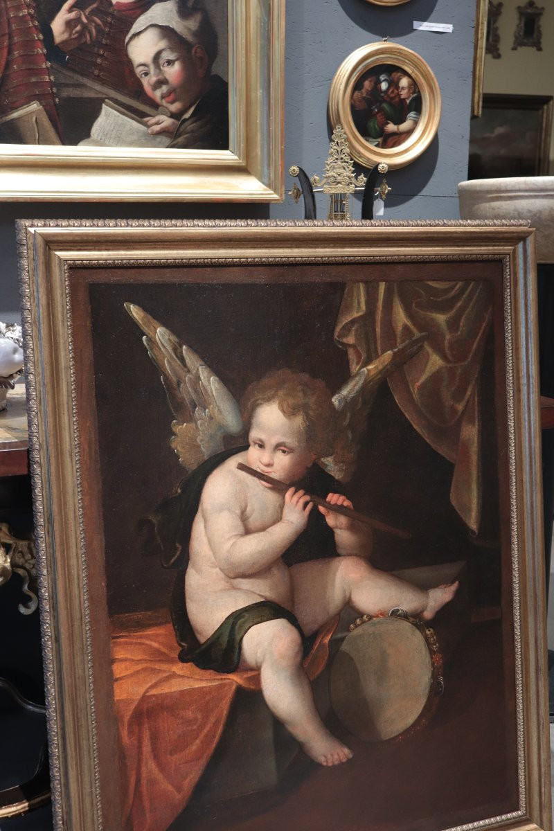 Francesco Vecellio  ( Pieve di Cadore 1475ca - 1560ca) - Angelo Musicante-photo-4