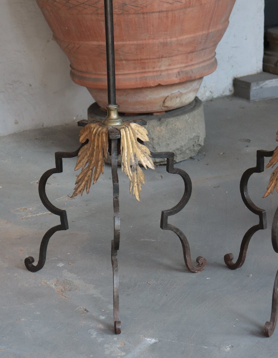 Coppia di Torciere in Ferro, Toscana, '700-photo-3