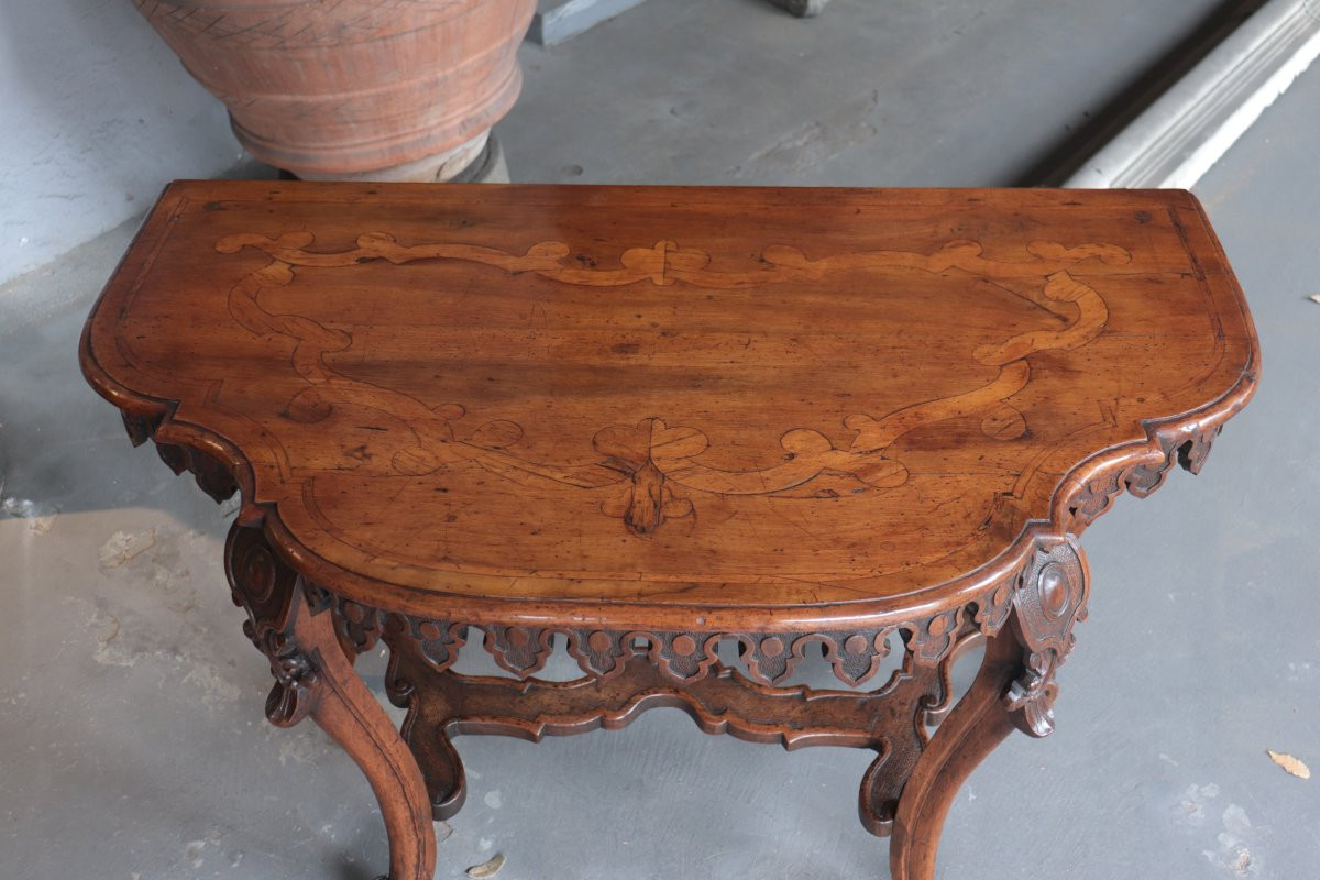 Consolle in legno di noce, Italia, '700-photo-1