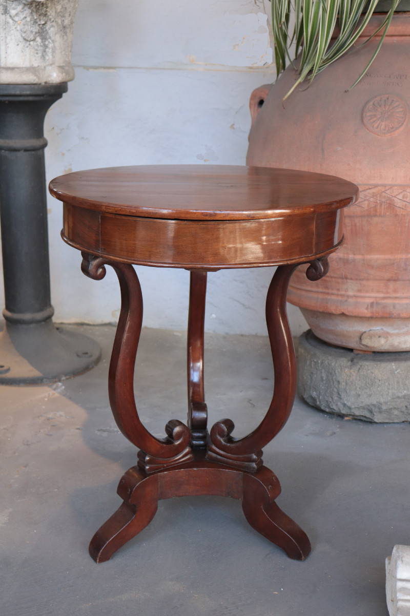 Tavolo Tondo a cestello, Toscana, '800