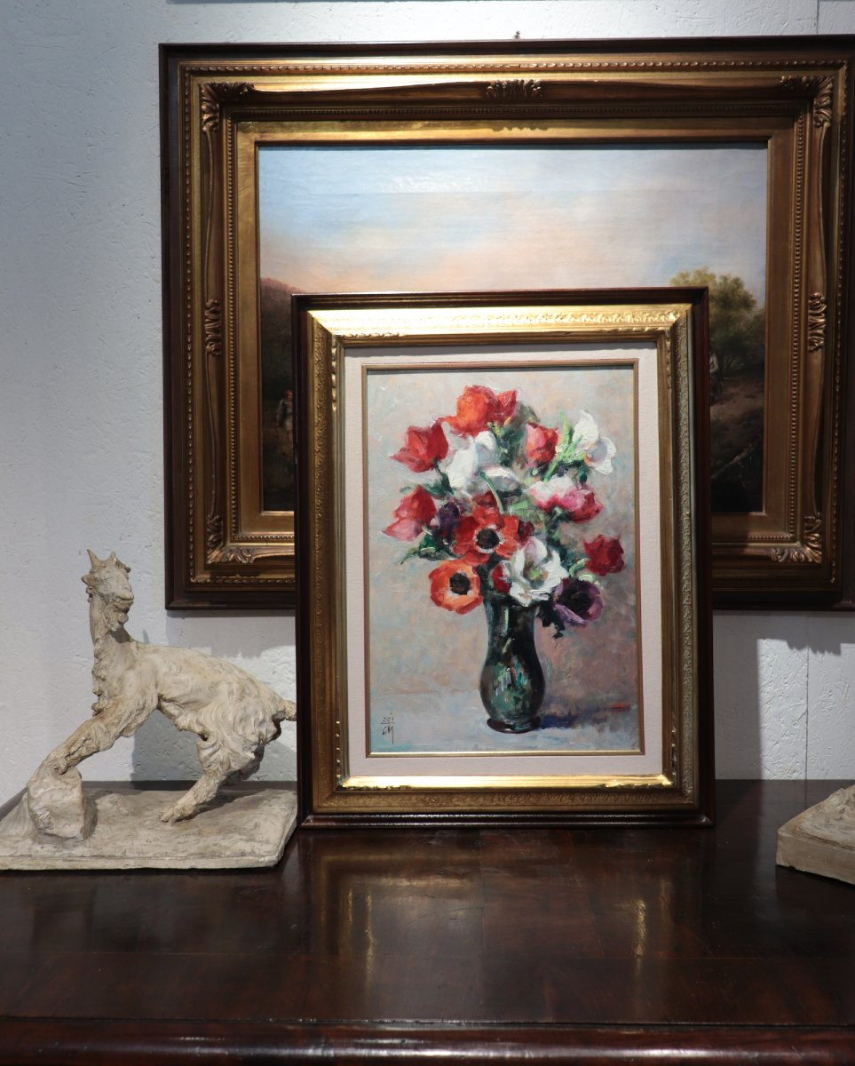Corrado Michelozzi (Livorno 1883-1965) - Vaso di Fiori-photo-4
