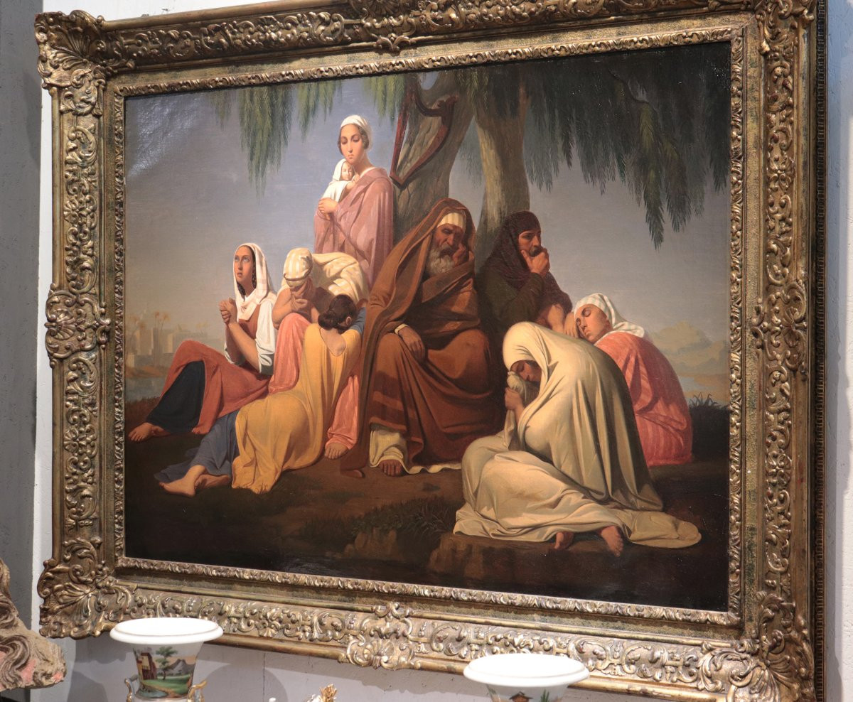 Dipinto francese, «scena orientalista», XIX secolo-photo-4