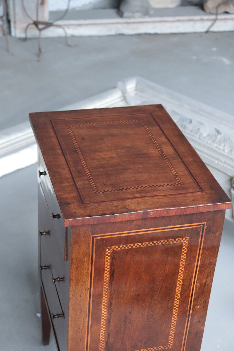 Comodino intarsiato Luigi XVI, Toscana-photo-1