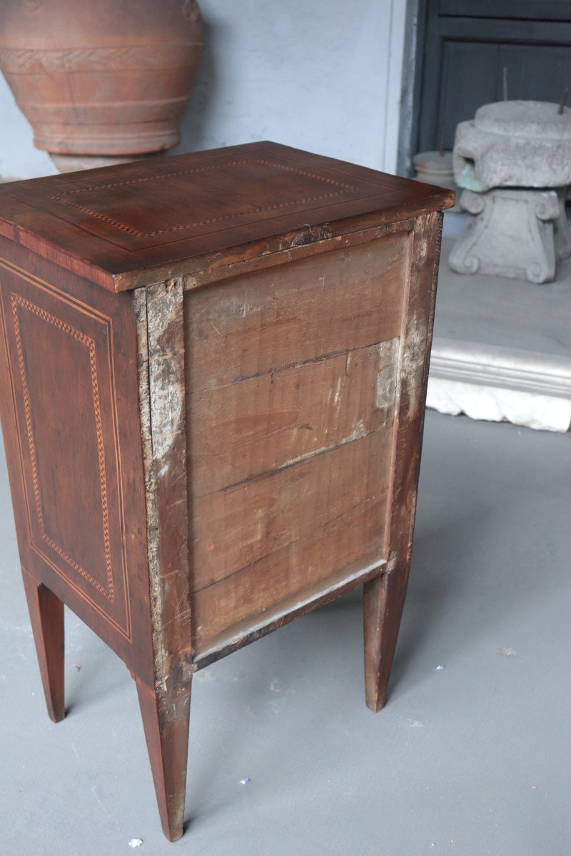 Comodino intarsiato Luigi XVI, Toscana-photo-2