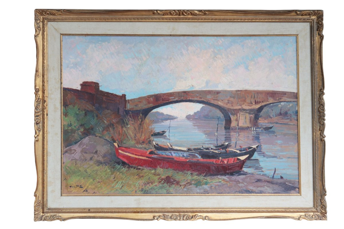 Angiolo Volpe (Livorno 1943) - Paesaggio Toscano-photo-2