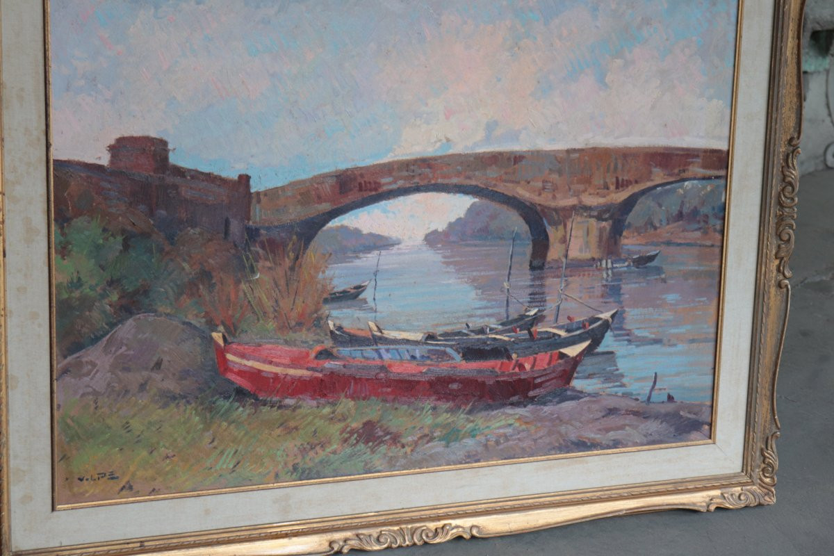 Angiolo Volpe (Livorno 1943) - Paesaggio Toscano-photo-4