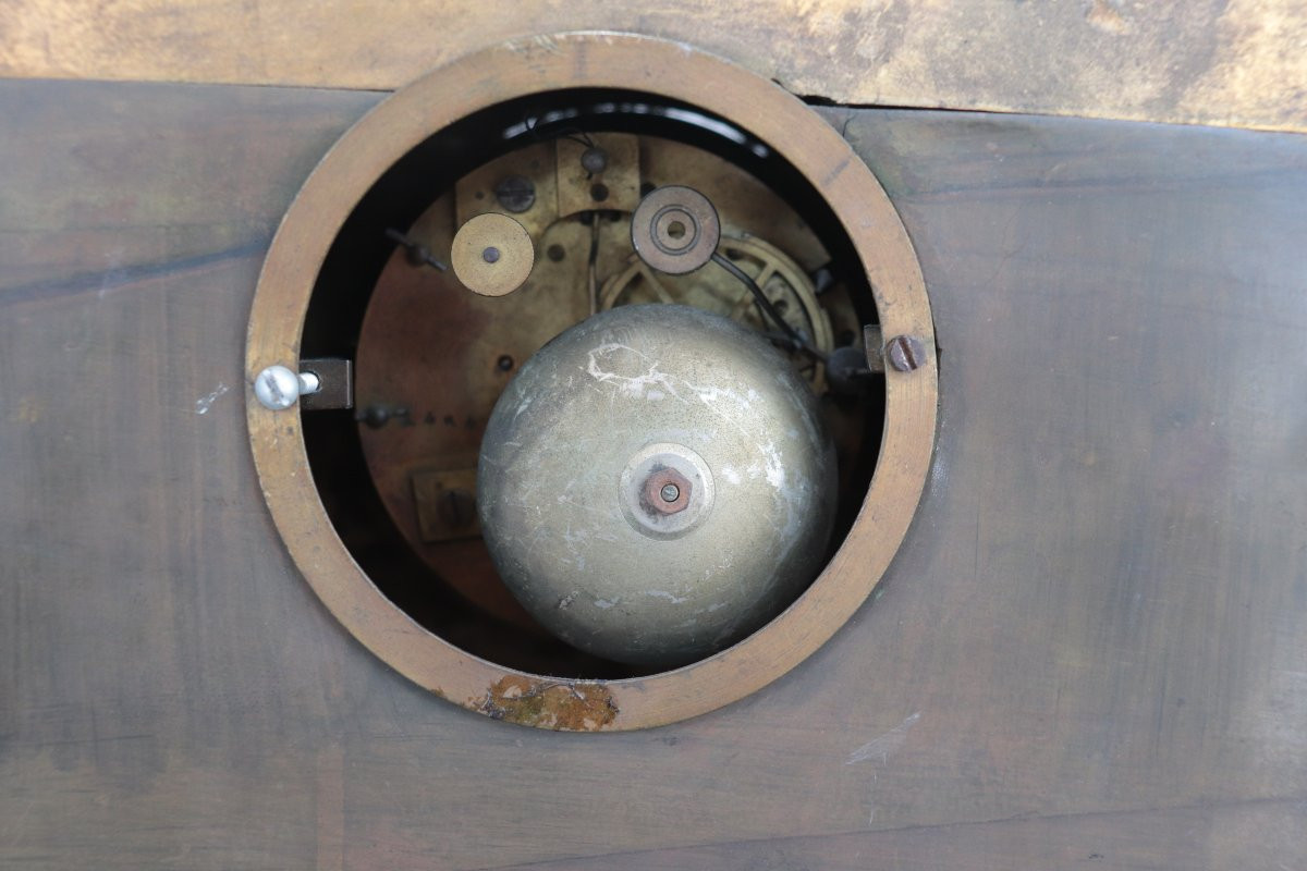 Orologio da tavola in bronzo dorato, Francia, fine '800-photo-3