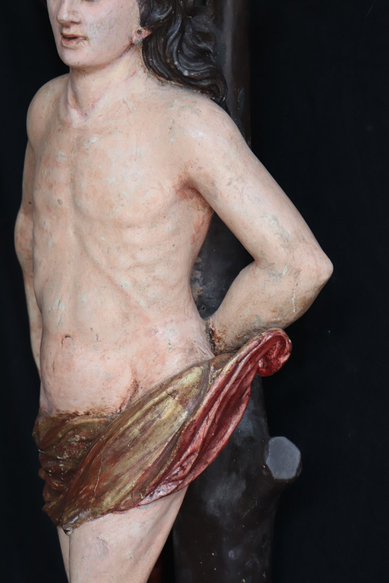 Scultura lignea: San Sebastiano, Italia, '700-photo-4