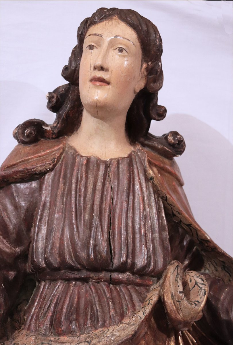 Scultura lignea : "San Giovanni", Sec. XVII-photo-3