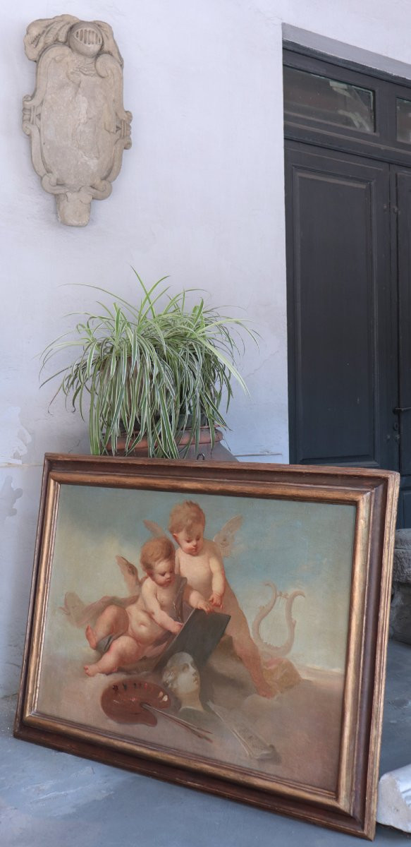 Dipinto: Allegoria delle Arti, Fine '800-photo-2