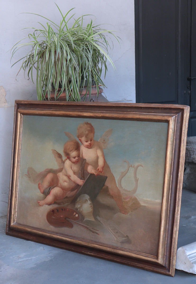 Dipinto: Allegoria delle Arti, Fine '800