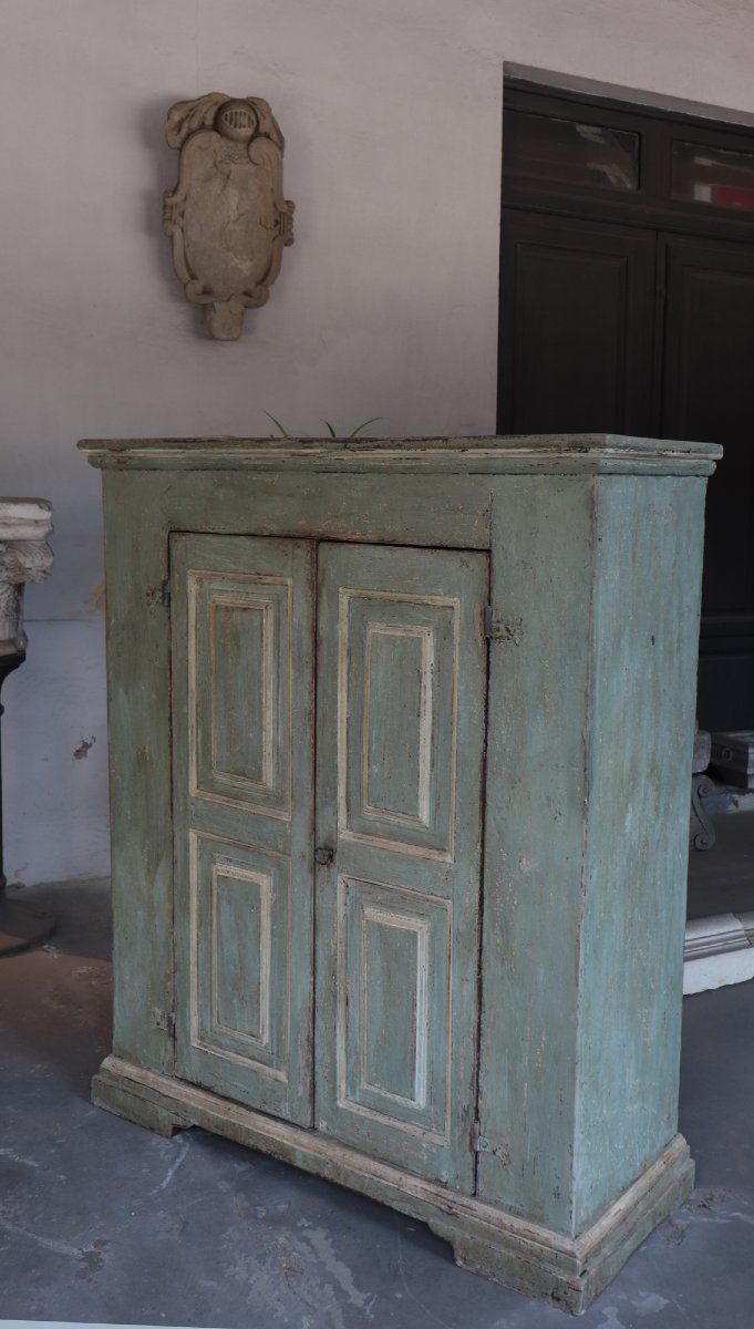 Credenza-stipo in legno laccato, Toscana, '700-photo-3