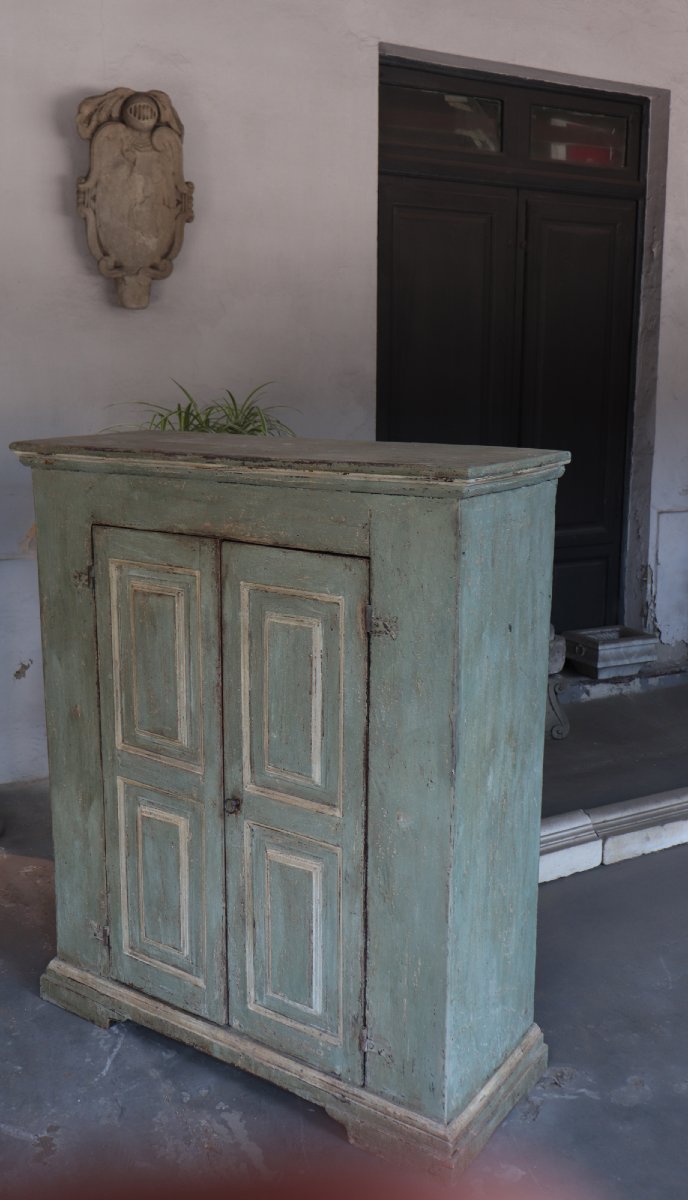Credenza-stipo in legno laccato, Toscana, '700-photo-4