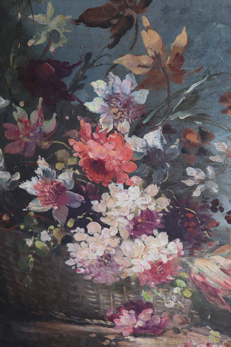 Dipinto Antico: Natura Morta con Fiori, '700-photo-2