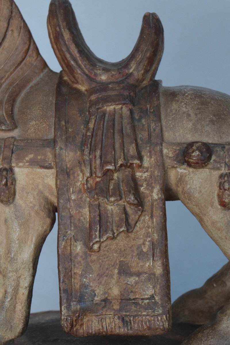 Scultura in Terracotta: Cavallo, Cina fine '800-photo-1