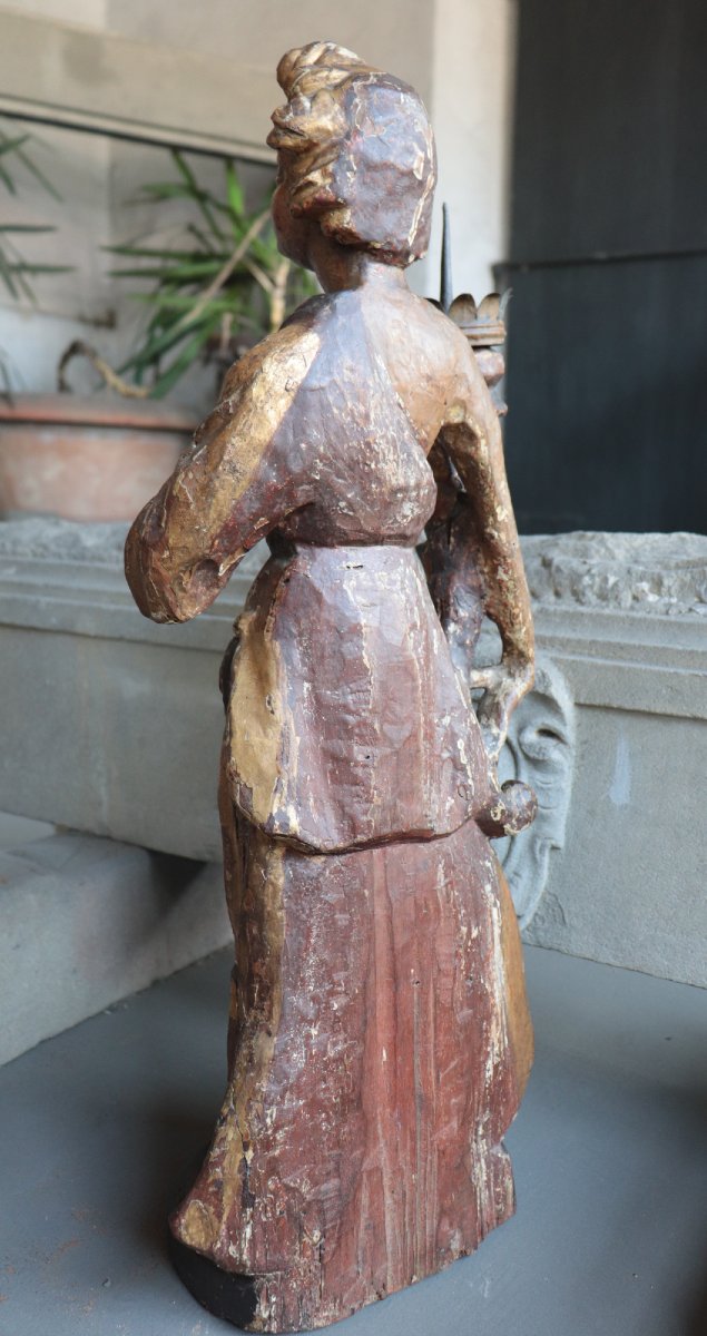 Coppia di angeli policromi, Toscana, '600-photo-5