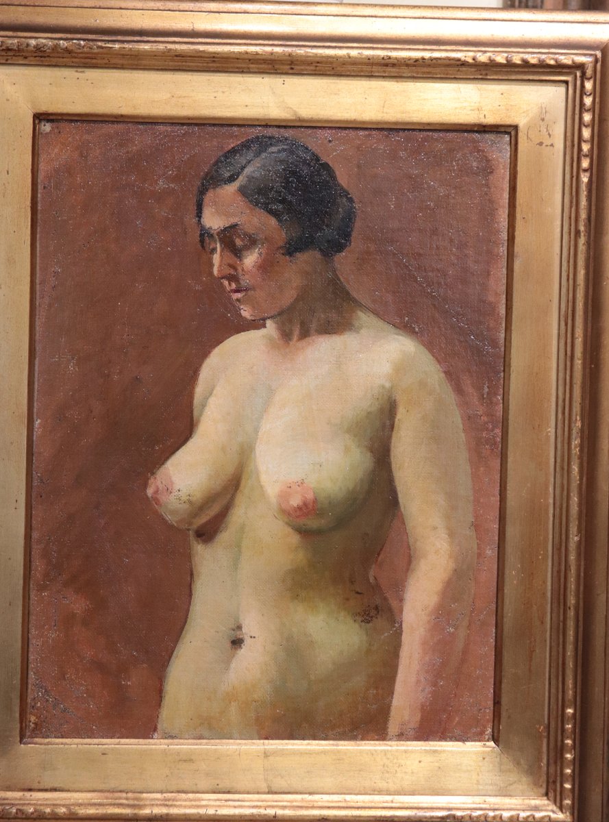 Dipinto ad olio: Nudo Femminile, '900-photo-2