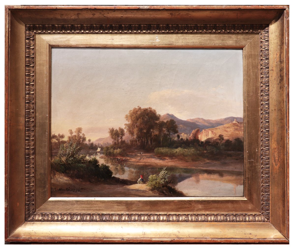 CARLO MARKO' il giovane (Budapest 1822 – Mosca 1891)- Paesaggio